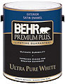 Berh Paint 5Gal White Exterior Satin